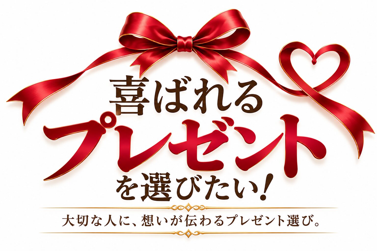 喜ばれるプレゼントを選びたい！